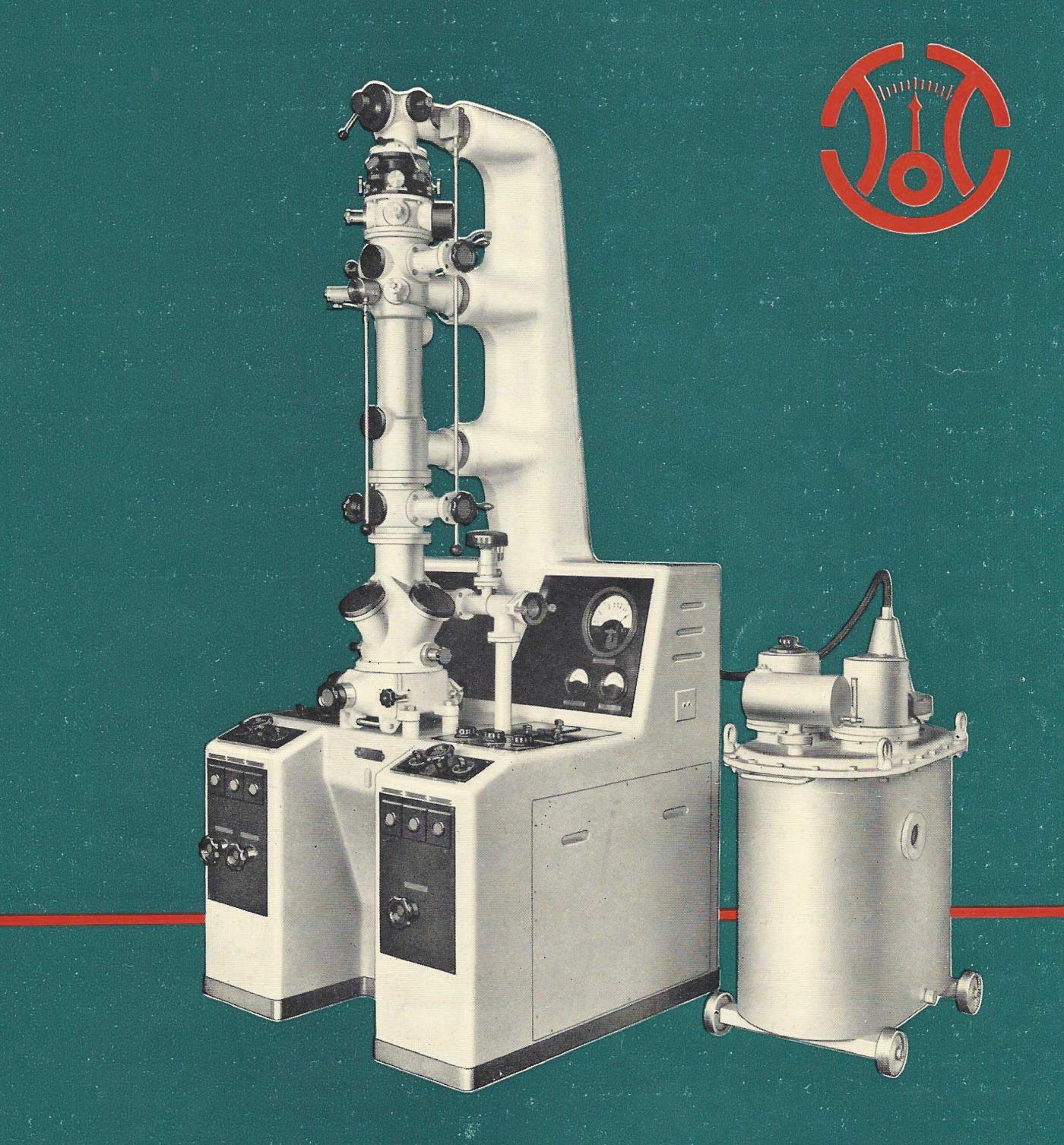 <strong>1946</strong> TTC-Elektronenmikroskop, ausgestellt an der Muba.