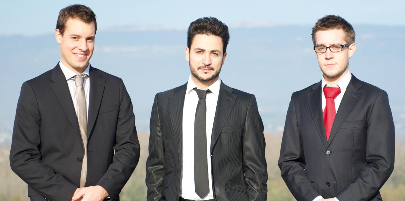 <strong>Bild 1</strong> Die Geschäftsleitung der Firma Depsys: Joël Jaton, Michael De Vivo und Guillaume Besson (v.l.).