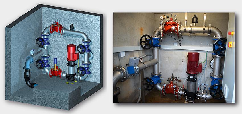 <strong>Figure 5</strong> Implantation de la PAT sur le site pilote à Savièse.