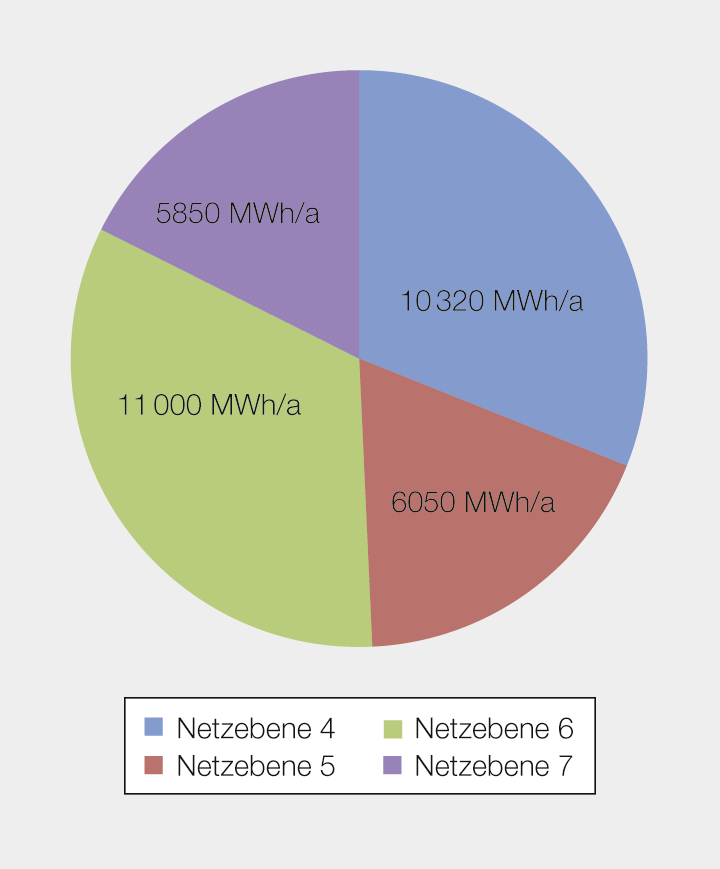 Insbesondere in den Transformationsnetzebenen (NE 4 und 6) sind die Verluste hoch.