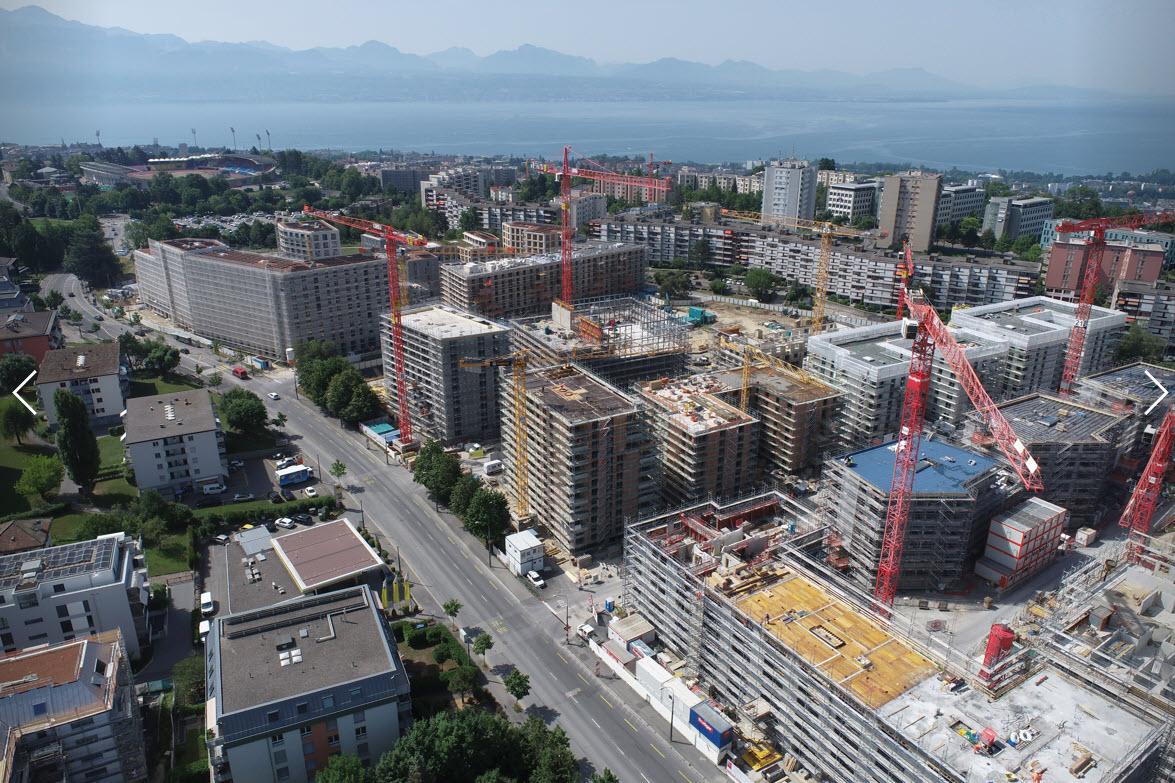 Chantier de l'écoquartier Plaines-du-Loup.
