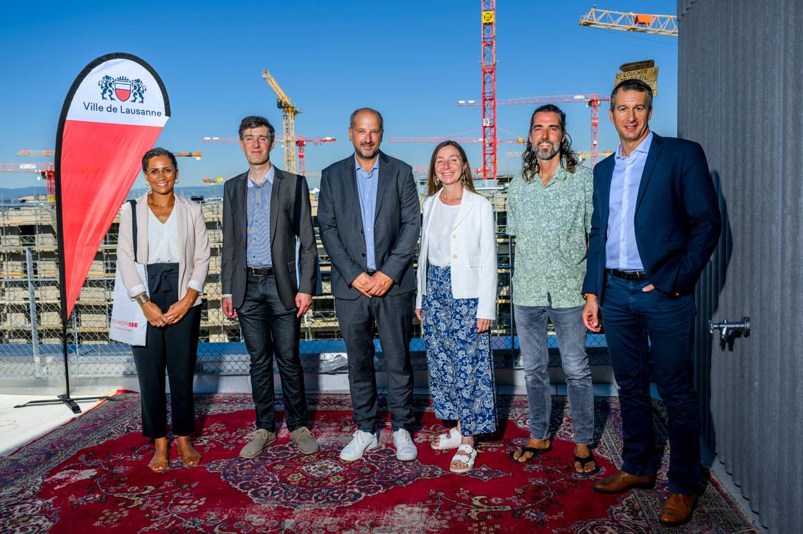 L'équipe responsable du projet Métamorphose de la Ville de Lausanne.