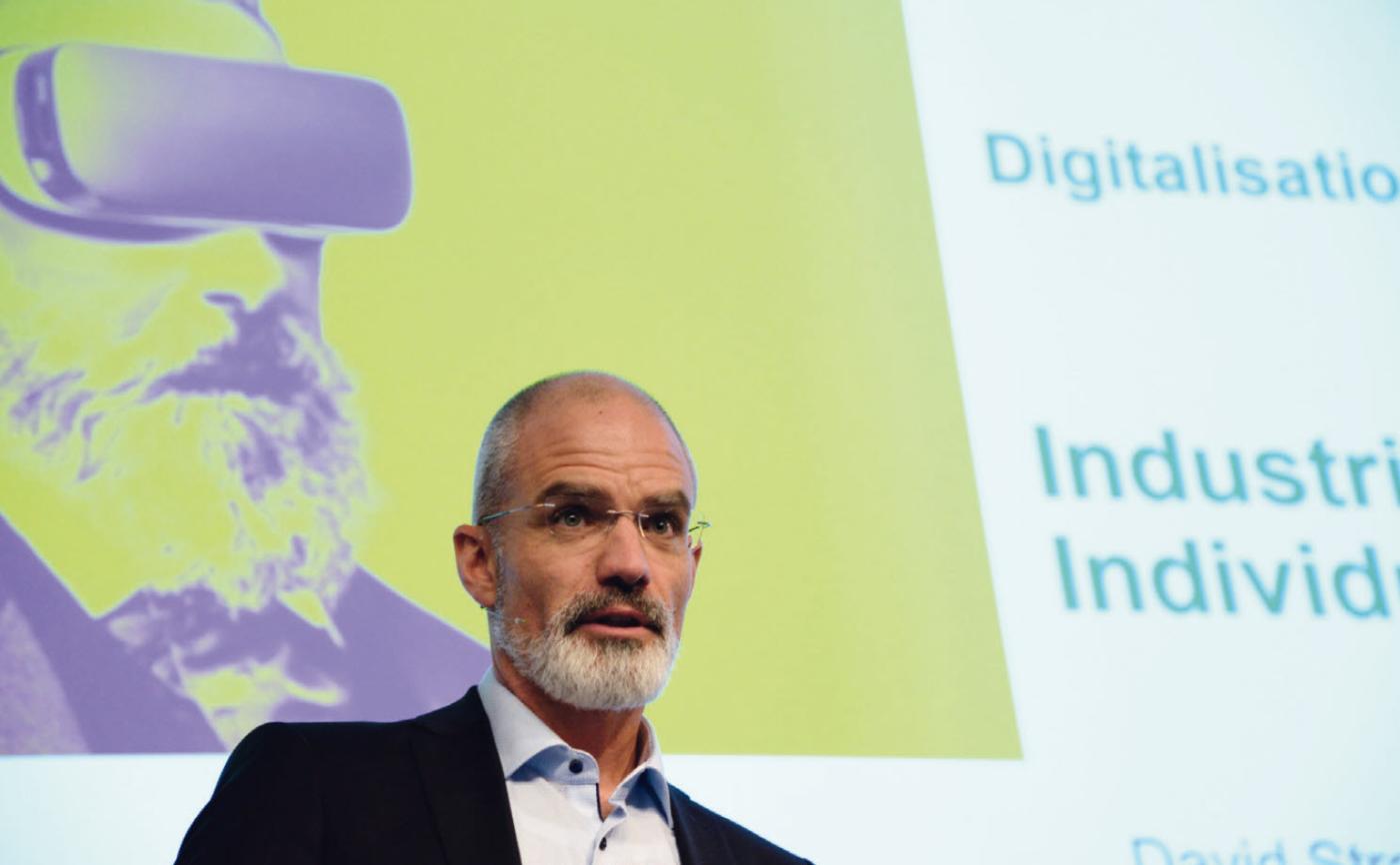 David Strauss von Nestlé zeigte auf, wie man die Digitalisierung schrittweise in einem Grossunternehmen einführt.