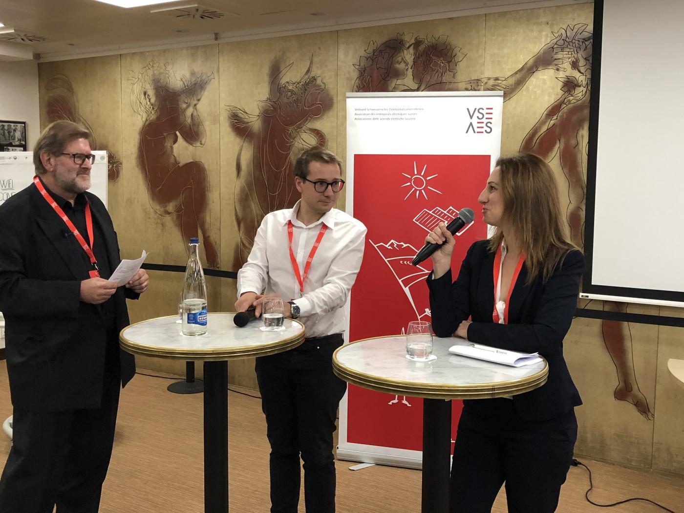 Bernard Wuthrich, Philippe Nantermod et Adèle Thorens.