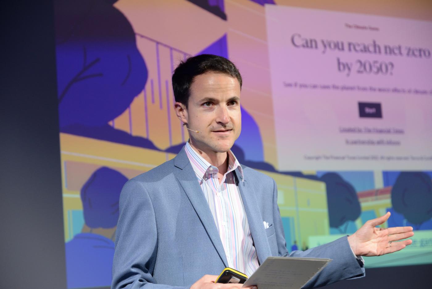 Der Group Leader Digital Energy Solutions des CSEM, Pierre-Jean Alet, stellte seine Energiestudie vor.