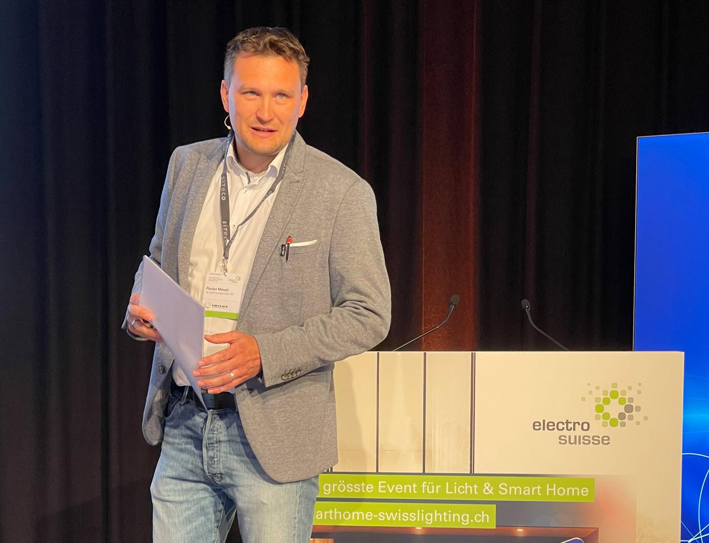 Florian Mösch moderierte den technisch ausgerichteten IoT-Stream.