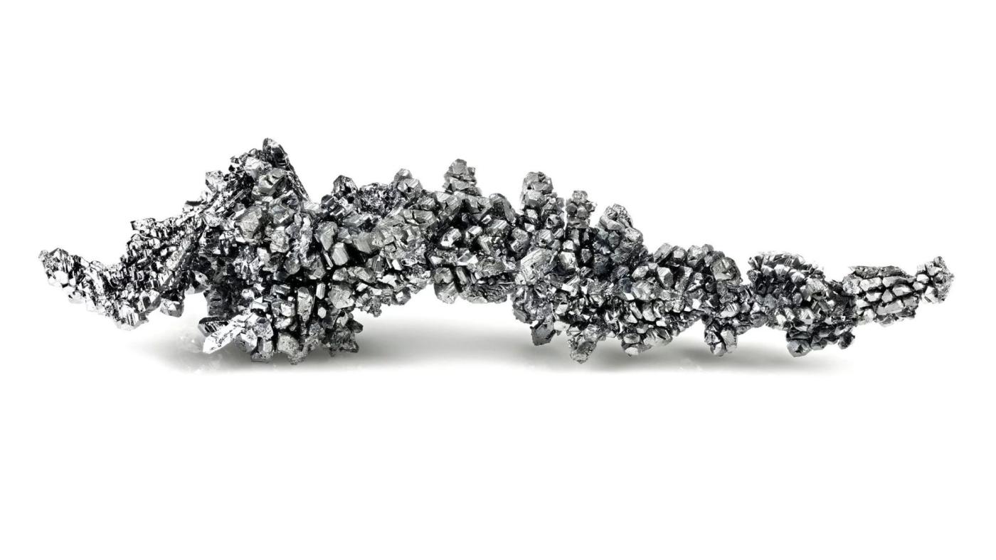 Le vanadium pur à 99,9% brille de mille feux. Ce métal est utilisé pour fabriquer des accumulateurs d’électricité particulièrement durables et sûrs, appelés batteries à flux redox.