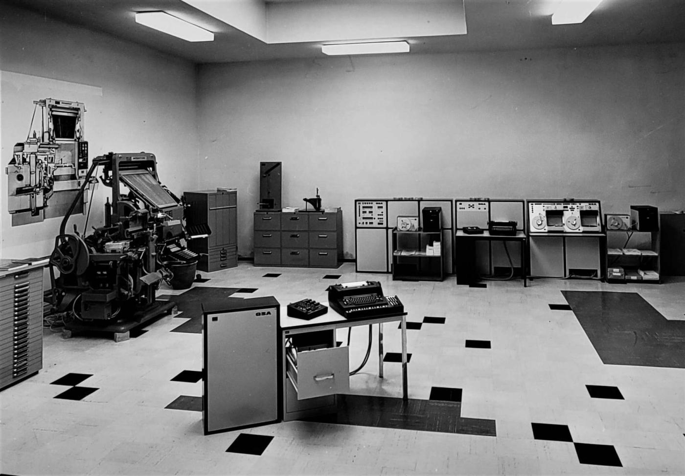 <strong>Bild 4</strong> Anlage von GSA für den Zeitungsdruck (1968).