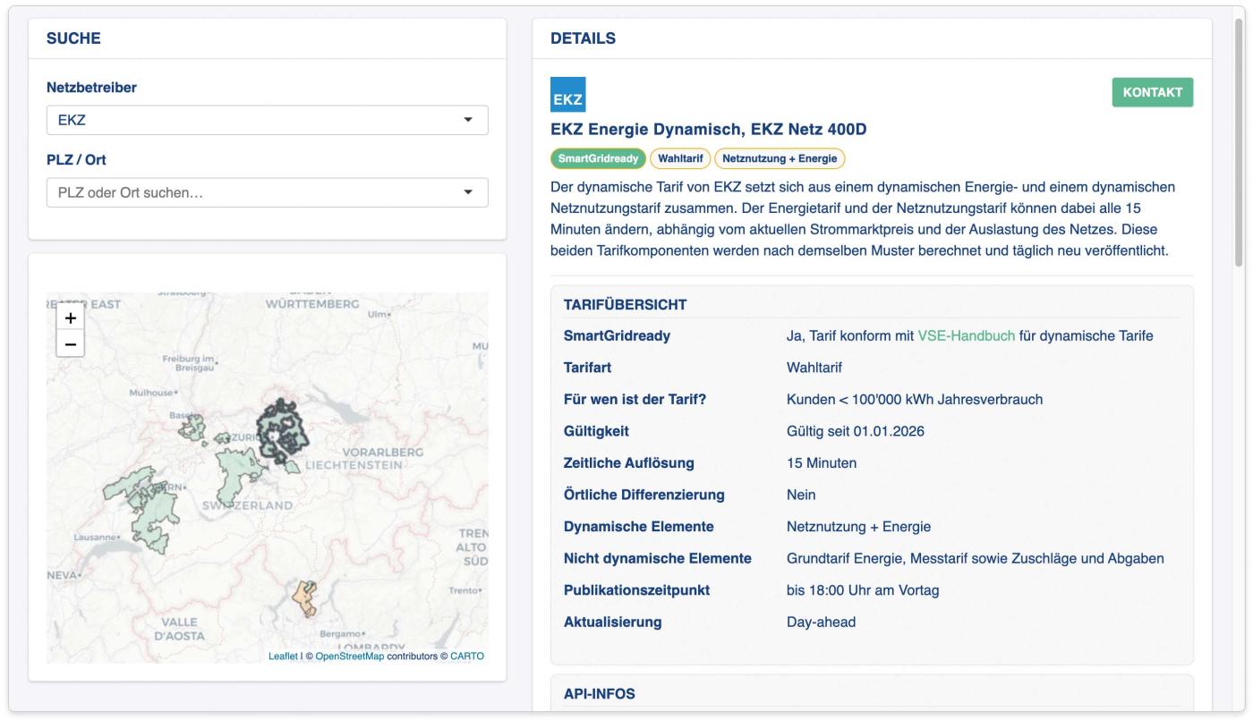 <strong>Bild 2</strong> Plattform Dynamische Tarife, SmartGridready.