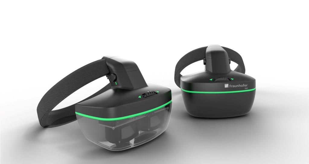 Multifunktionale Datenbrille mit OLED-Displays