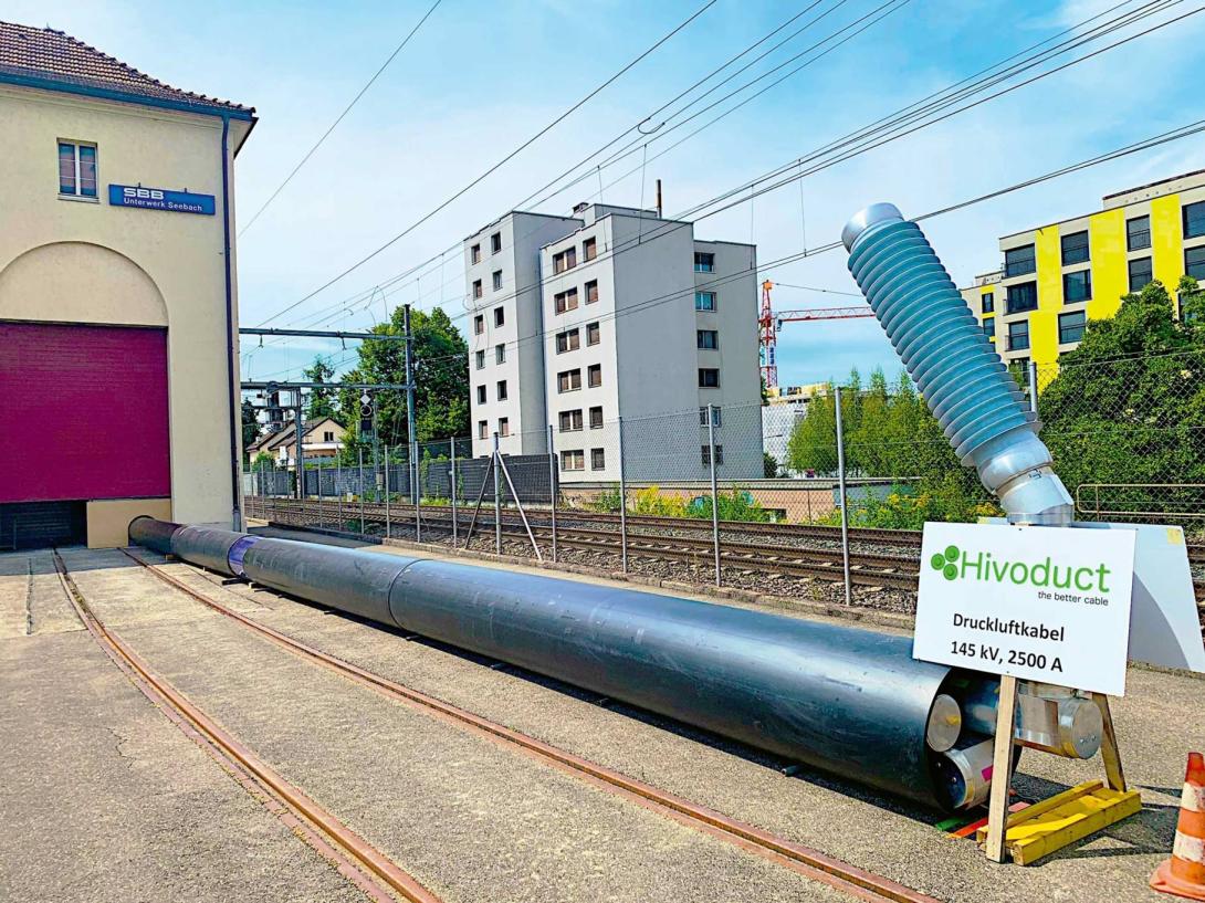 Des câbles souterrains isolés à l’air comprimé